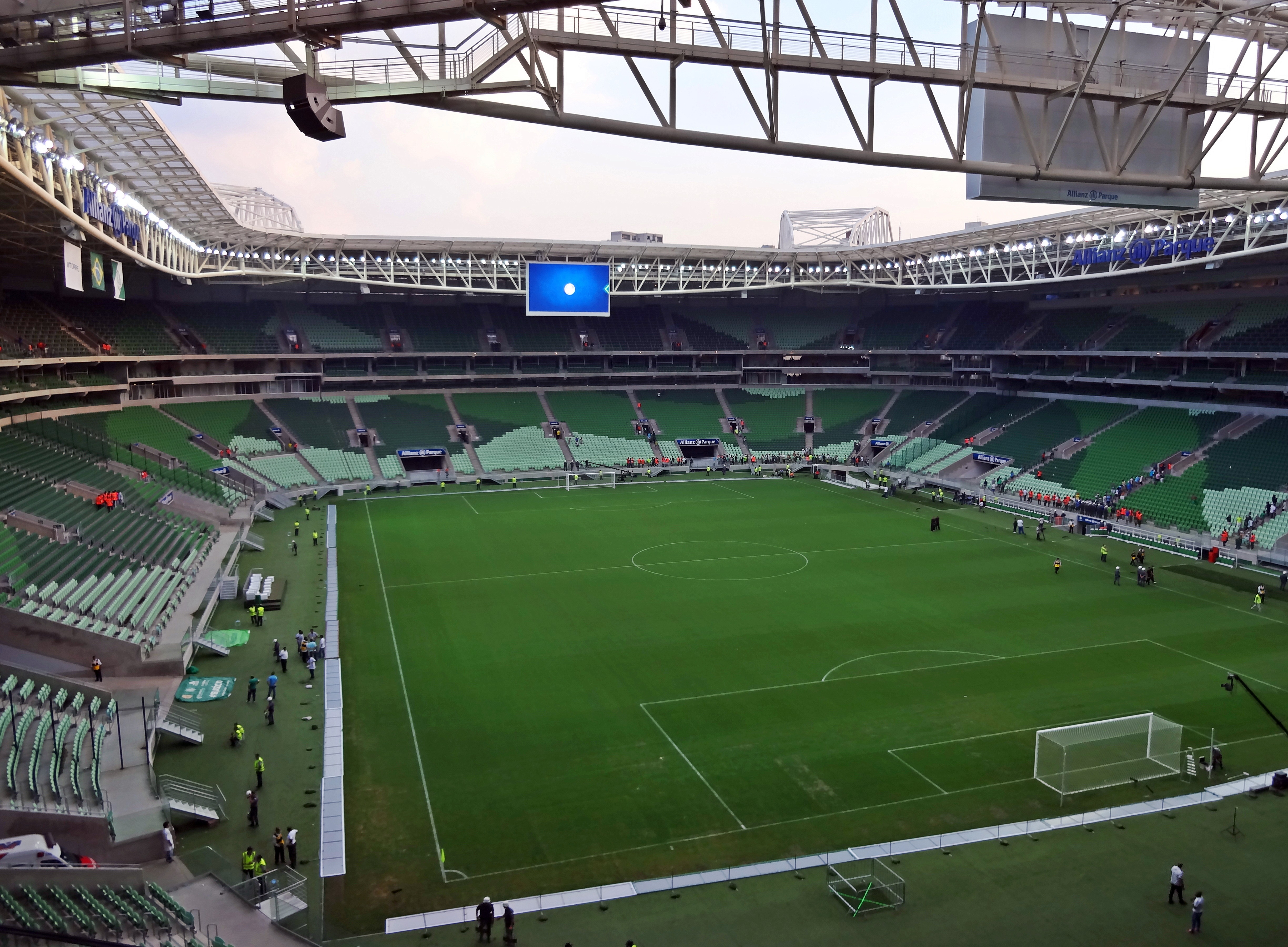 Fachada do estádio do Palmeiras, em São Paulo