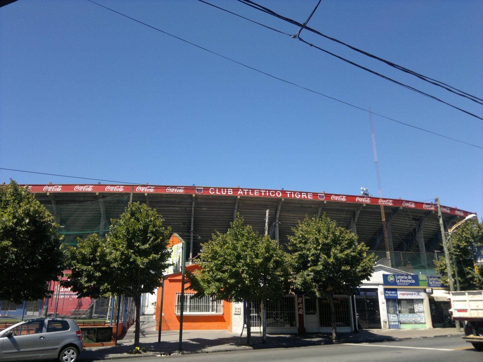 Vista do Estádio José Dellagiovanna, do Tigre, em Victoria, Argentina