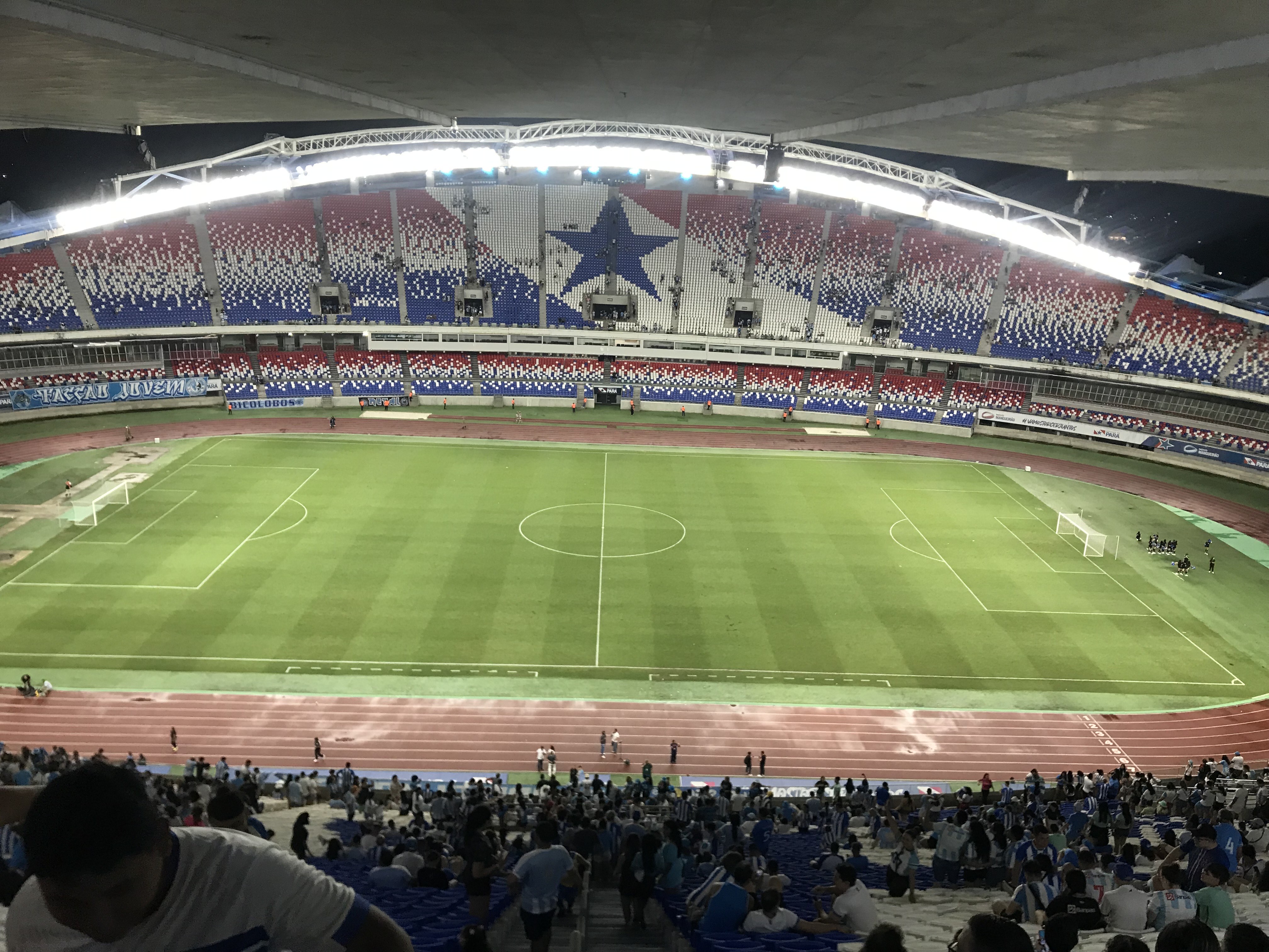 Estádio Mangueirão, em Belém, durante uma partida
