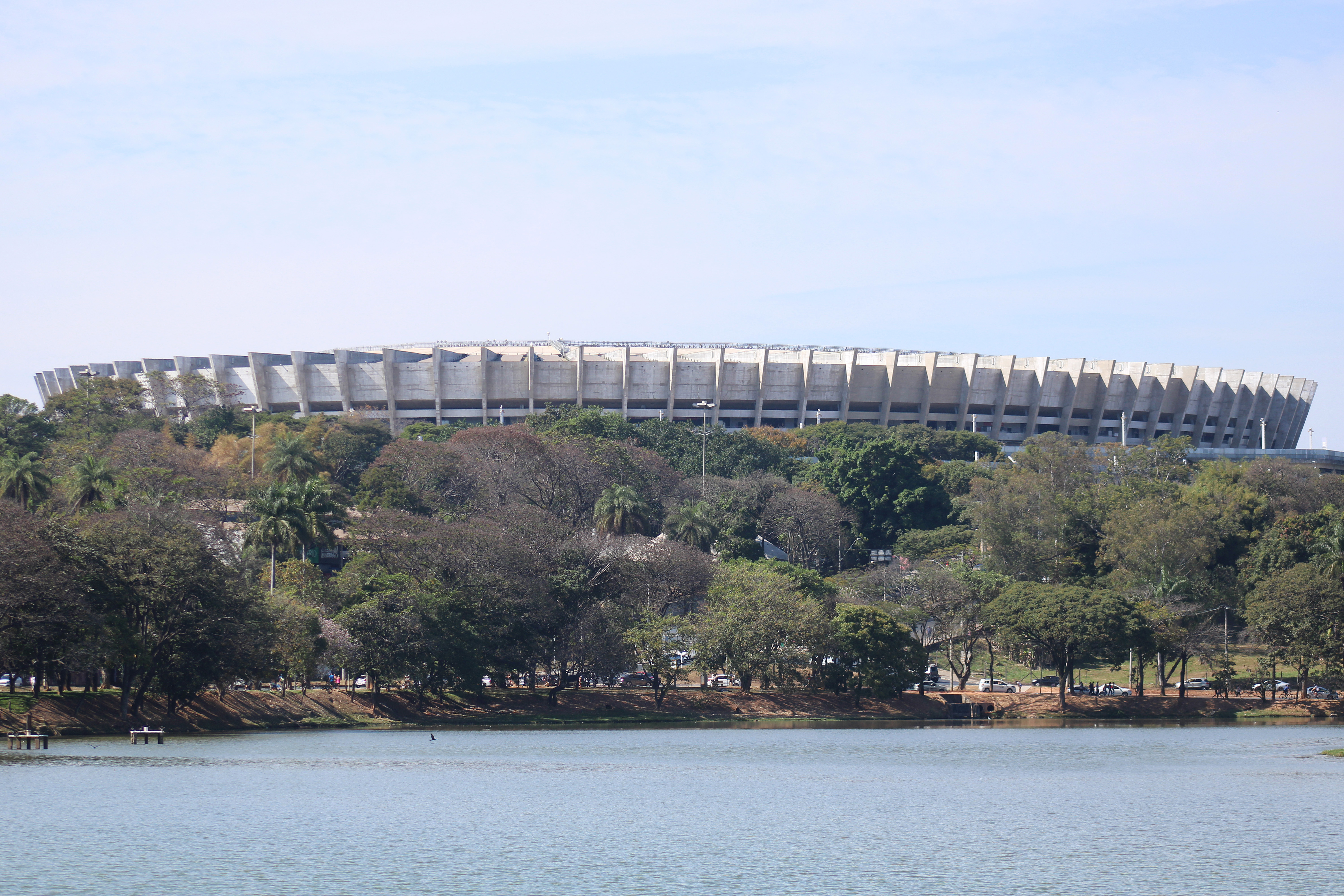Vista do gramado do Mineirão, em Belo Horizonte, palco de Cruzeiro x Botafogo